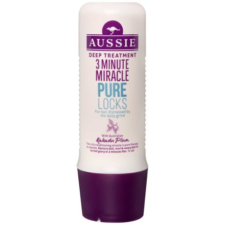 Бальзам Aussie для волос 3 Minute Miracle Pure Locks Интенсивный уход 0,25л