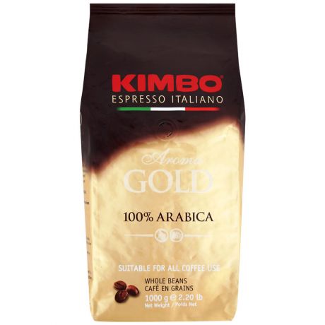 Кофе Kimbo Aroma Gold 100% Arabica в зернах 1 кг