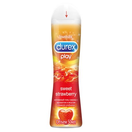 Гель-смазка Durex Play Sweet Strawberry интимный с ароматом сладкой клубники 50 мл
