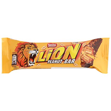 Батончик шоколадный Lion с арахисом 40г