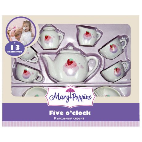 Игровой набор фарфоровой посуды Mary Poppins Пирожные (13 предметов)