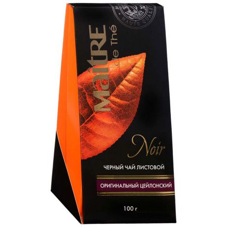 Чай Maitre de The Noir черный листовой 100 г