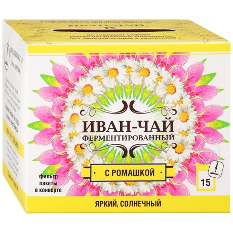 Напиток Емельяновская Биофабрика Иван-чай чайный листовой с ромашкой 22.5 г