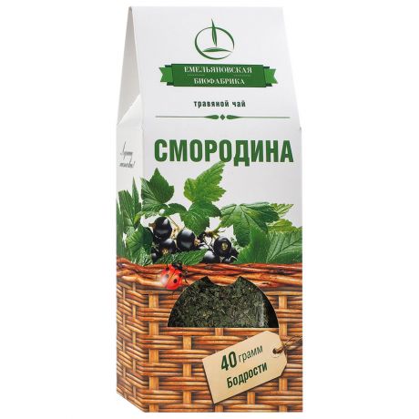 Напиток Емельяновская Биофабрика Смородина чайный листовой 40 г