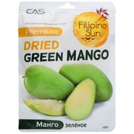 Манго Filipino Sun зеленый сушеный 0,1кг