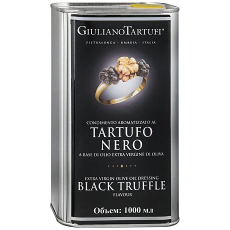 Масло Giuliano Tartufi растительное оливковое нерафинированное недезодорированное ароматизированное черным трюфелем 1л