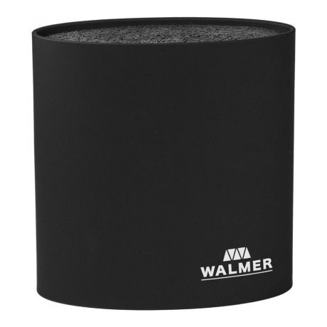 Подставка для ножей Walmer овальная черная 16*7*16см