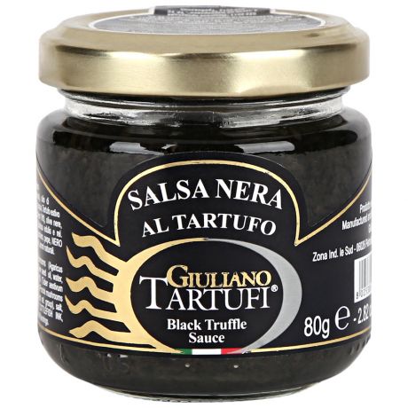 Соус грибной Giuliano Tartufi трюфельный Сальса Нера Аль Тартуфо с чернилами каракатицы 80г