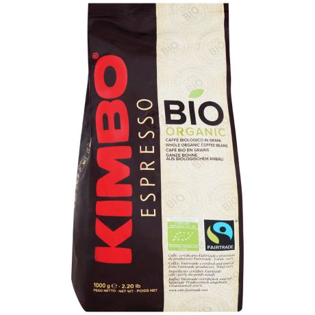 Кофе Kimbo Bio Organic Espresso в зернах 1 кг