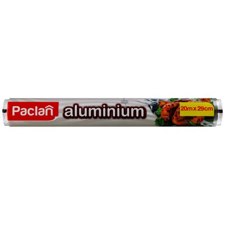 Фольга Paclan алюминиевая 20м х 29см в рулоне