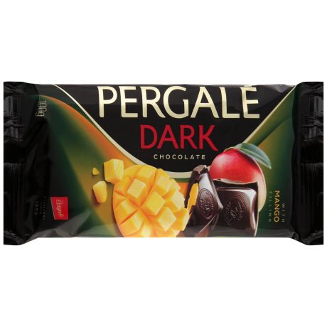 Шоколад Pergale темный с начинкой манго 0,1кг