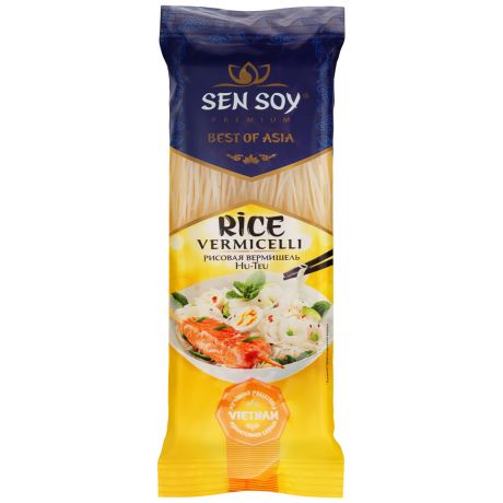 Вермишель рисовая Sen Soy Премиум Hu-Teu 0,2кг