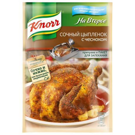 Приправа Knorr На второе Сочный цыпленок с чесноком 29г