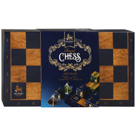Чай Richard Royal Chess Ассорти 2 вкуса по 16 пирамидок по 1.7 г