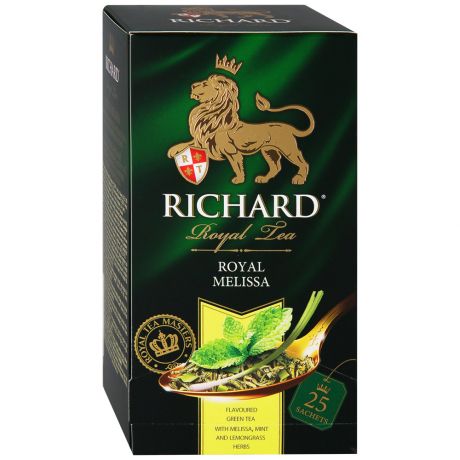 Чай Richard Royal Melissa зеленый ароматизированный 25 сашет по 2 г