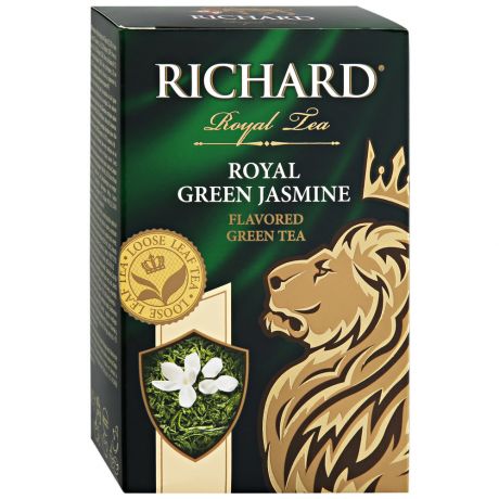 Чай Richard Royal Green Jasmine зеленый листовой с ароматом жасмина 90 г