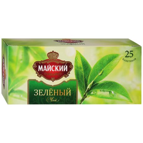 Чай Майский зеленый 25 пакетиков по 2 г