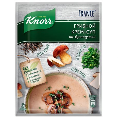 Крем-суп Knorr по-французски грибной 49гр