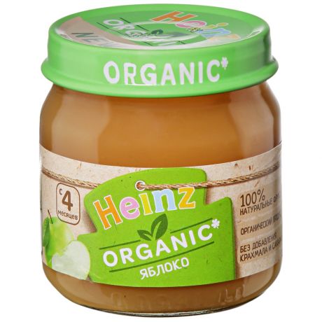 Пюре Heinz Organic с яблоком без сахара с 4 месяцев 80 г