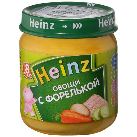 Пюре Heinz Овощи с форелькой без сахара с 8 месяцев 120 г