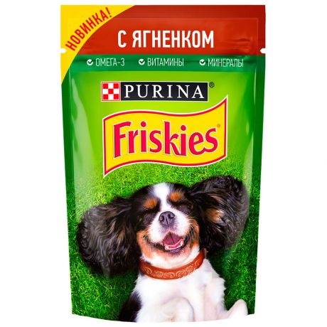 Корм Friskies влажный для взрослых собак с ягненком 85г