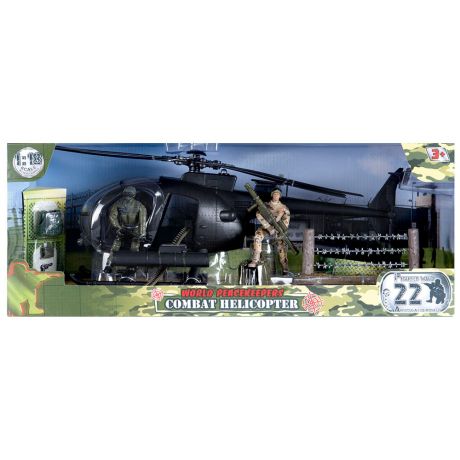 Игровой набор World Peacekeeper Вертолет Военная техника с аксессуарами (2 фигурки)