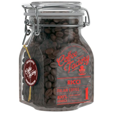 Кофе Coffe Factory Ricci Arabica 100% в зернах 290 г