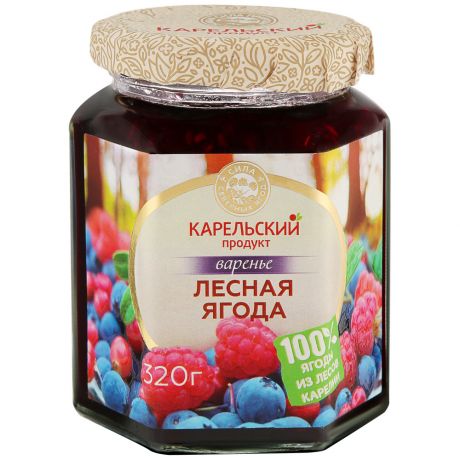 Варенье Карельский продукт из лесных ягод домашнее 320 г