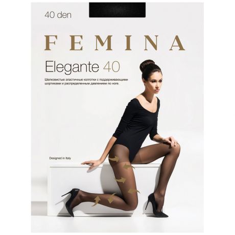 Колготки Femina Elegante nero размер 4 40 den