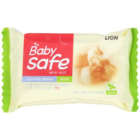 Мыло для стирки детских вещей Lion Baby Safe с ароматом трав 190 г