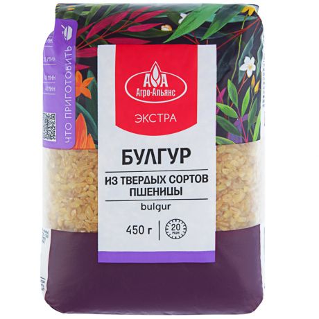 Крупа пшеничная Агро-Альянс Экстра Булгур 0,45кг
