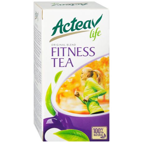 Чай Acteav life Fitness Tea зеленый листовой с ароматом цитрусовых 25 пакетиков по 2 г