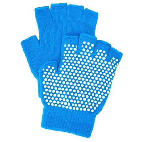 Перчатки для занятий йогой Bradex противоскользящие голубые