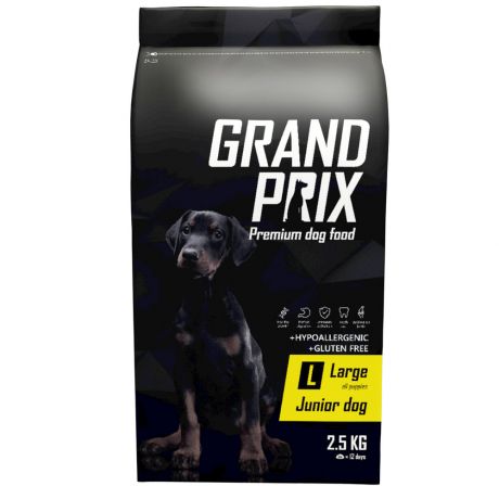 Корм Grand Prix Large Junior сухой для щенков собак крупных пород курица 2,5кг