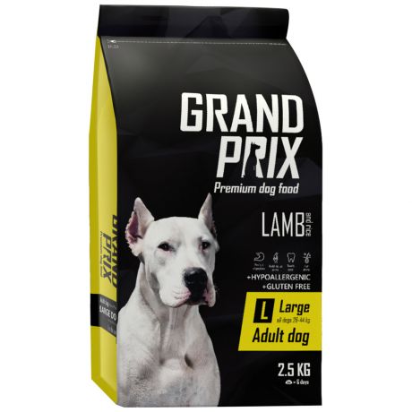 Корм Grand Prix Large Adult сухой для взрослых собак крупных пород ягненок 2,5кг