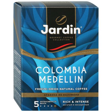 Кофе Jardin Colombia Medellin растворимый сублимированный в пакетиках 100 г