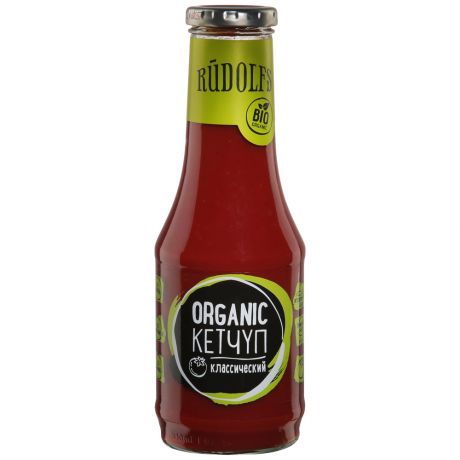 Кетчуп Rudolfs Organic томатный классический 0,53кг