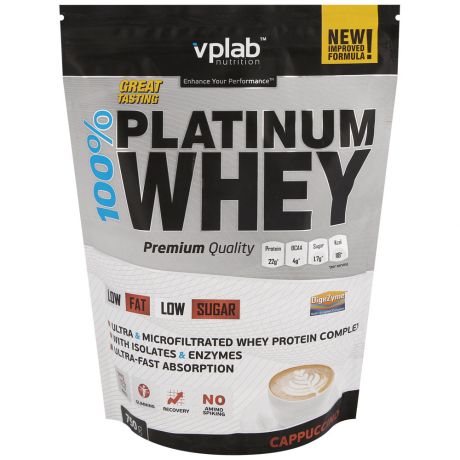 Протеин VpLab 100% Platinum Whey капучино 0,75кг