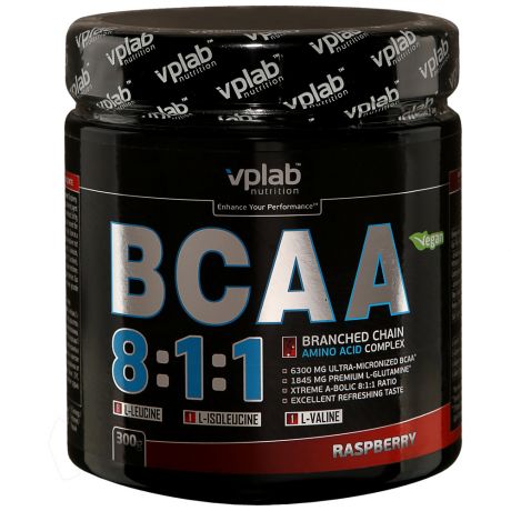 Аминокислоты VpLab BCAA 8:1:1 малина 0,3кг