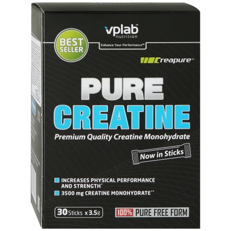 Креатиновый комплекс VpLab Nutrition Pure Creatine Sticks 30шт*3,5 г