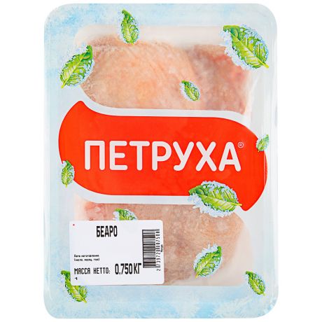Бедро цыпленка-бройлера Петруха замороженное в лотке 0.6-1 кг