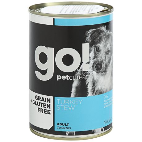 Корм GO! влажный беззерновой для собак с индейкой 0,4кг
