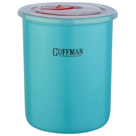 Керамическая банка с крышкой Guffman голубая маленькая 0,6л