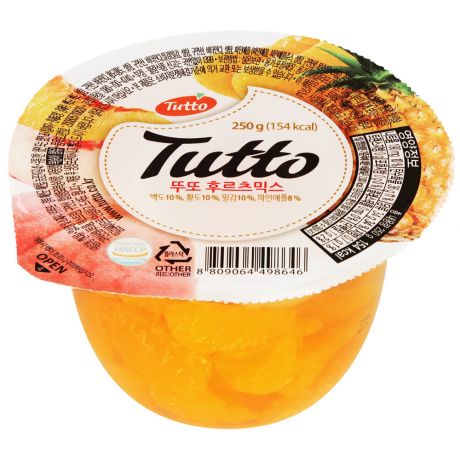 Десерт Tutto фруктовый коктейль 250 г