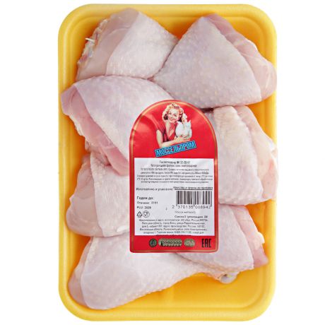 Голень цыпленка-бройлера Моссельпром охлажденная на подложке 0.7-1.2 кг
