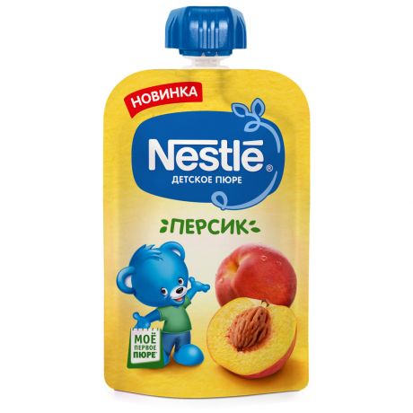 Пюре Nestle с персиком без сахара с 4 месяцев 90 г