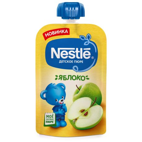 Пюре Nestle с яблоком без сахара с 4 месяцев 90 г