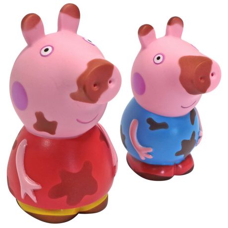 Игровой набор Свинка Пеппа Чистюля или грязнуля брызгаются водой (2 фигурки)