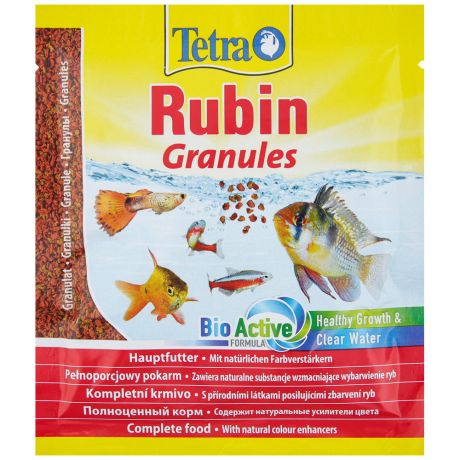 Корм Tetra Rubin Granules для улучшения окраса всех видов рыб гранулы 15г