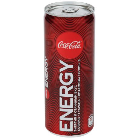 Напиток Coca-Cola Energy газированный тонизирующий энергетический 0,25л